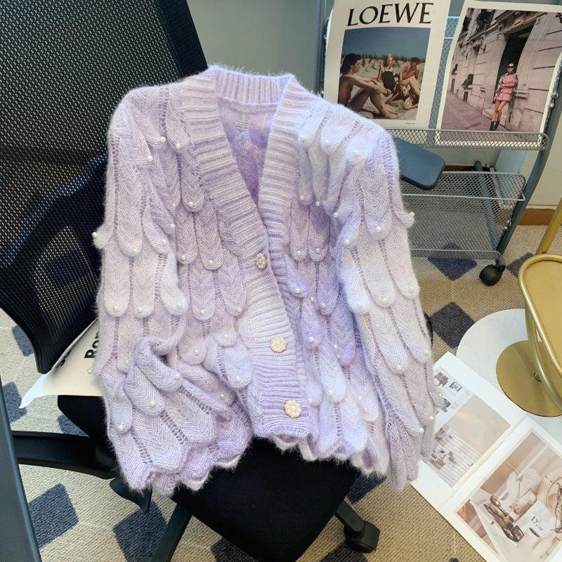 Manteau pull ample à la mode pour femme