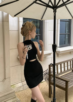 Robe de fond de gilet sans manches pour femme