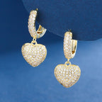 Boucles d'oreilles cœur, style européen et américain, nouveaux bijoux d'été pour femmes