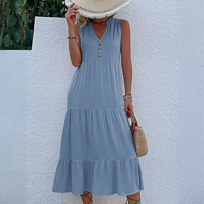 Robe chemise boutonnée transfrontalière pour femme Hover Image