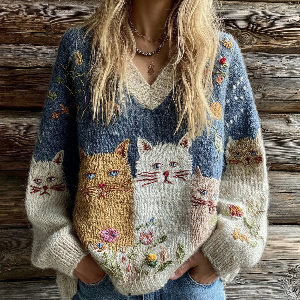 Pull doux décontracté pour femme