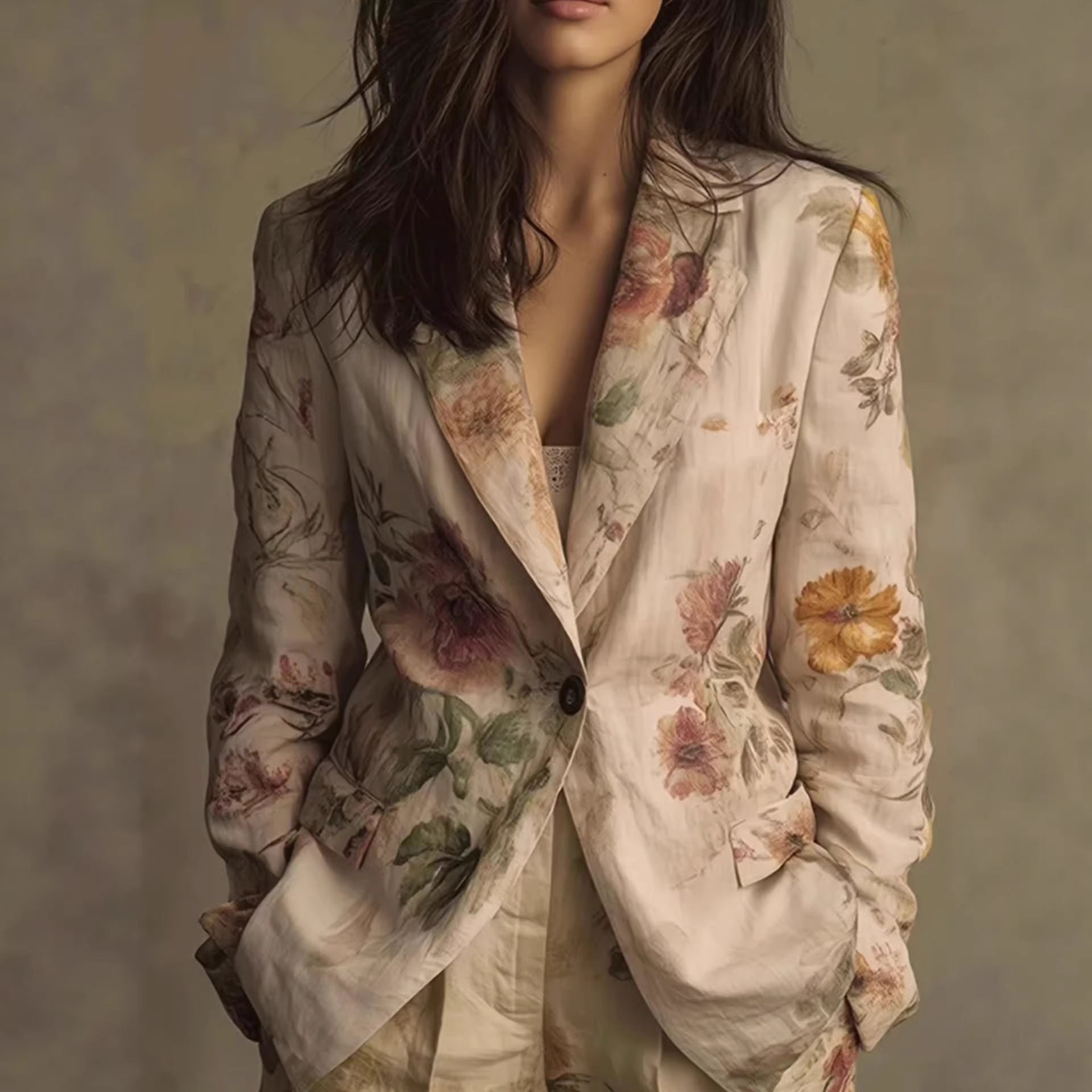 Blazer de costume chic de style européen et américain