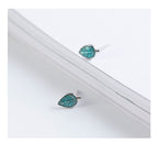 Boucles d'oreilles feuille émaillées Wanying Bijoux pour femmes