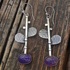 Boucles d'oreilles tendance géométriques rondes rétro en zircon pour femme