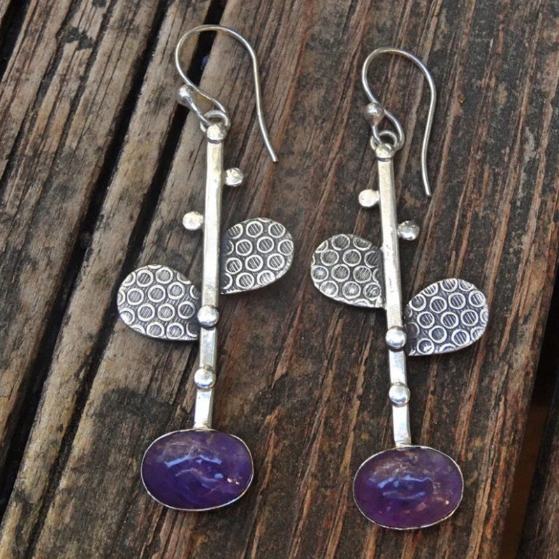 Boucles d'oreilles tendance géométriques rondes rétro en zircon pour femme