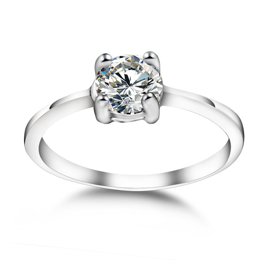 Bagues de mariage personnalisées en zircon de couple