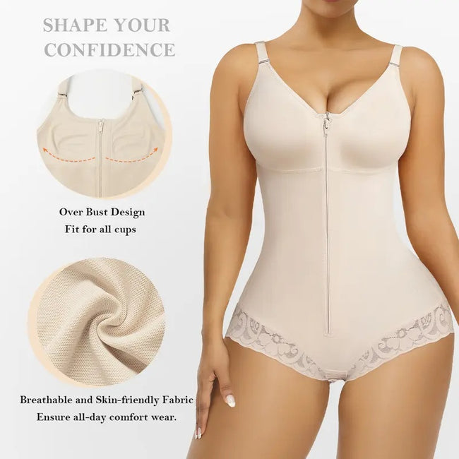 Fajas colombiennes gainantes post-partum pour femmes, maintien du ventre, body shaper, gaines, vêtement de compression Hover Image