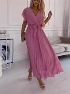 Robe unie pour femme élégante