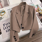 Blazer chic style navette pour femmes petites