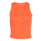 Cardigan en maille à col rond et boutonnage simple pour femme, coupe slim