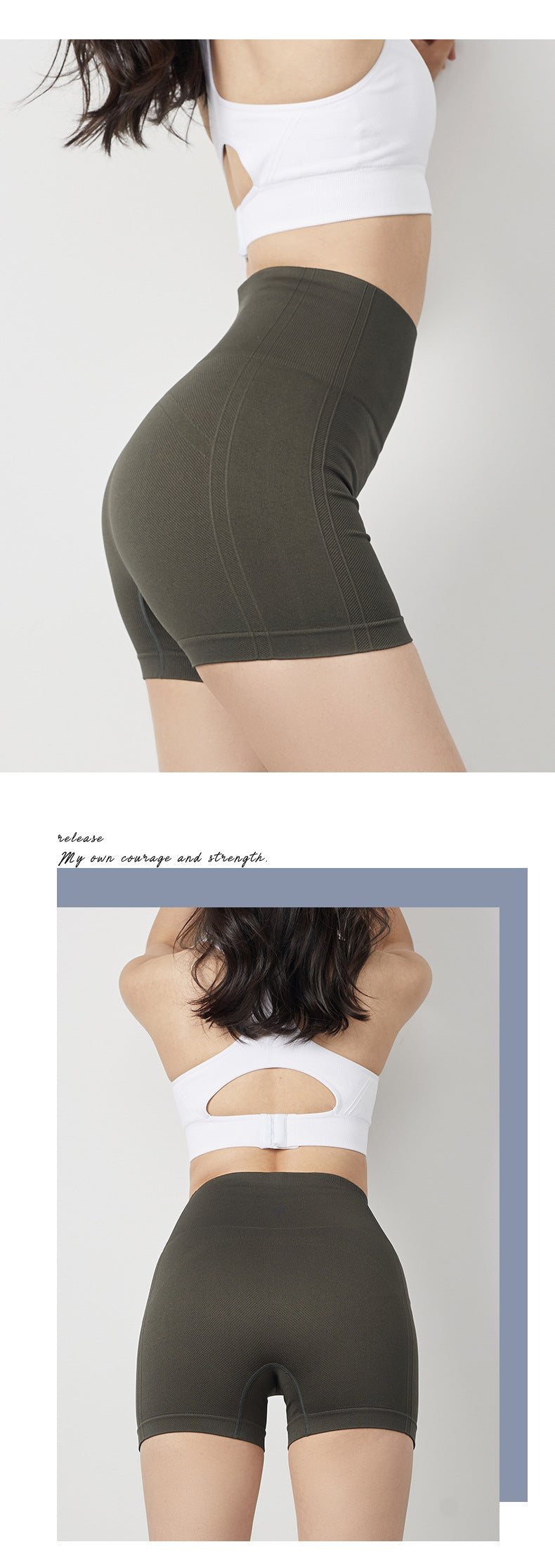 Shorts de yoga fitness moulants pour femmes