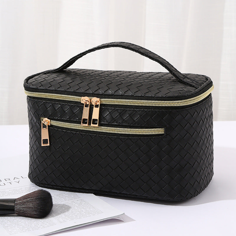 Trousse de Maquillage en PU Portable Grande Capacité