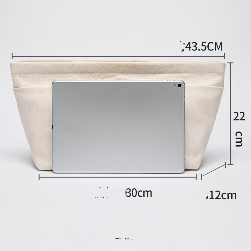 Trousse de voyage en toile de coton pour maquillage