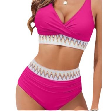 Maillot de bain bikini fendu pour femme