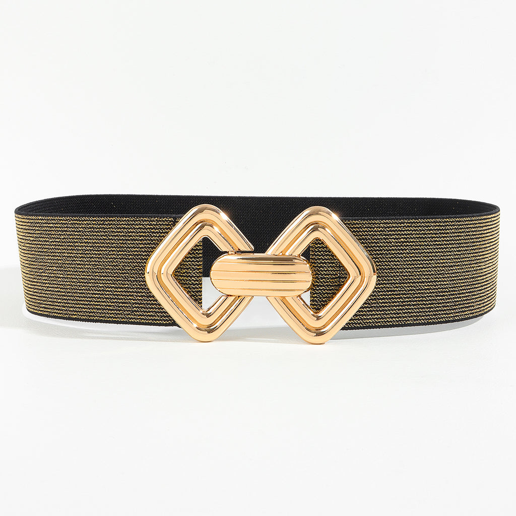 Décoration de joint de taille large pour femme avec ceinture élastique