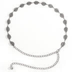 Leaf Style Waist Chain Retro Paired With Denim Skirt And Pants