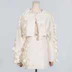 Wafer Stitching High-grade Skirt Suit Temperament Wild Two-piece Set
