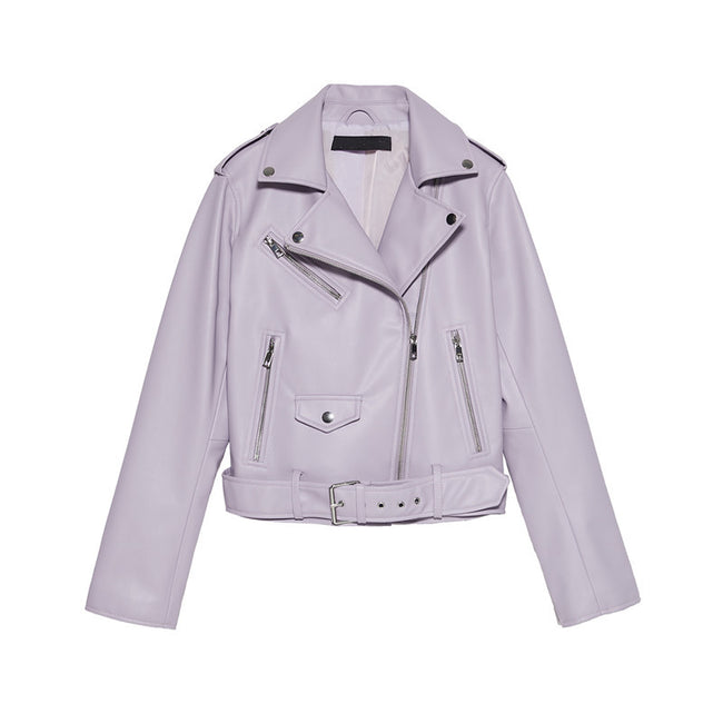 Blousons en cuir de moto pour femmes, nouveauté automne Main Image