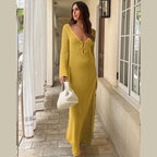 Nouvelle Robe de Plage Femme Couleur Unie