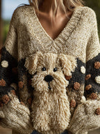 Pull doux décontracté pour femme