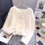 Manteau cardigan tricoté pour femme