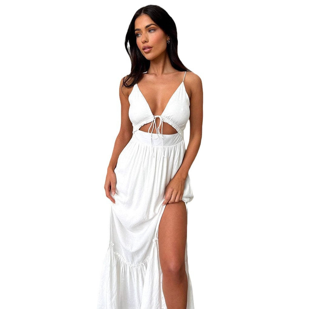 Robe ample à bretelles pour femme