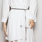 Jupe décorative de style coréen avec ceinture en métal doré