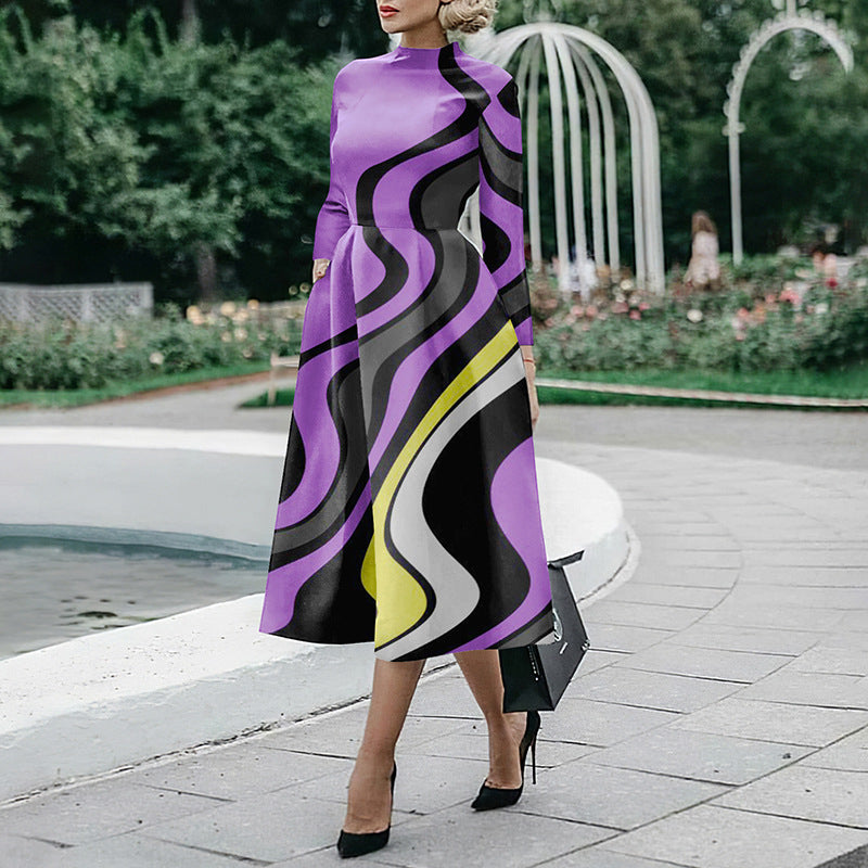 Robe moulante à manches longues pour femme