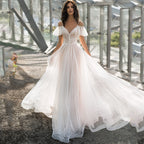 Robe de mariée grande taille amincissante pour les épaules