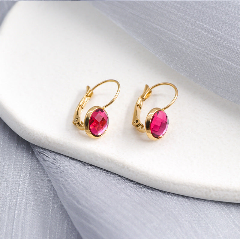Bijoux Boucles d'oreilles en Cristal de Verre Autrichien Pendantes pour Femmes