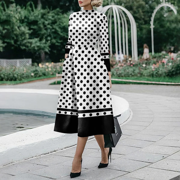 Robe moulante à manches longues pour femme