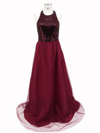 Robe de soirée de mariage sans manches