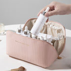 Trousse de Maquillage Verticale pour Femmes Grande Capacité et Portable