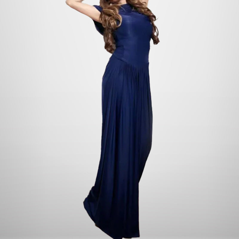 Robe plissée élégante et flatteuse pour femme