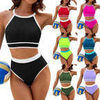 Maillot de bain bikini minimaliste uni pour femme