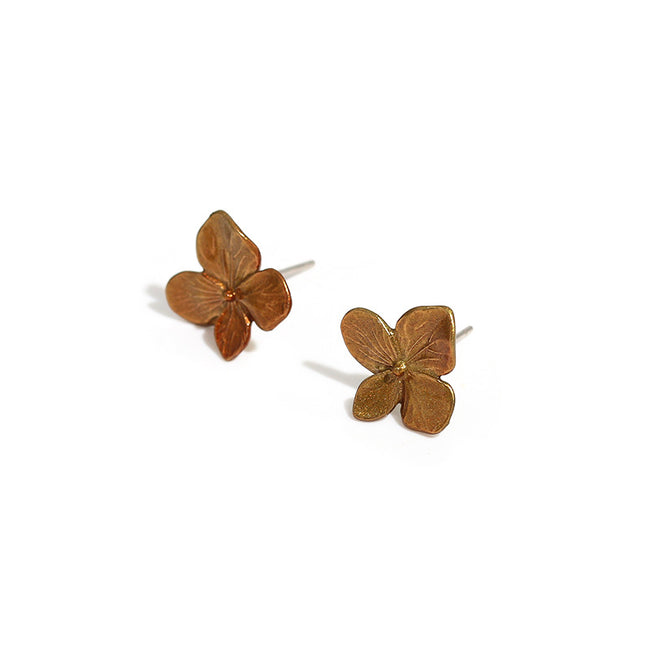 Boucles d'oreilles vintage style Mori, bijoux végétaux pour femmes Hover Image