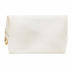 Trousse de Maquillage Octogonale Carrée en Cuir PU, Design Simple