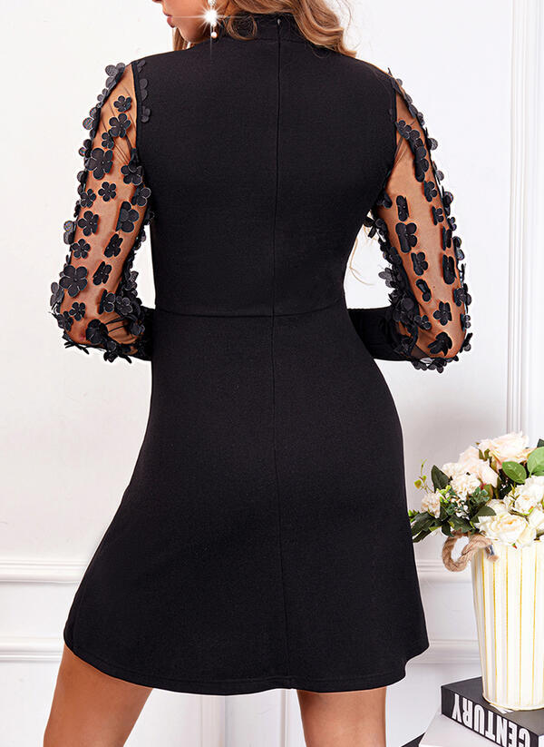 Robe décontractée anglaise noire pour femme