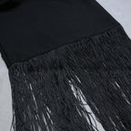 Robe française à pampilles haut de gamme pour femmes