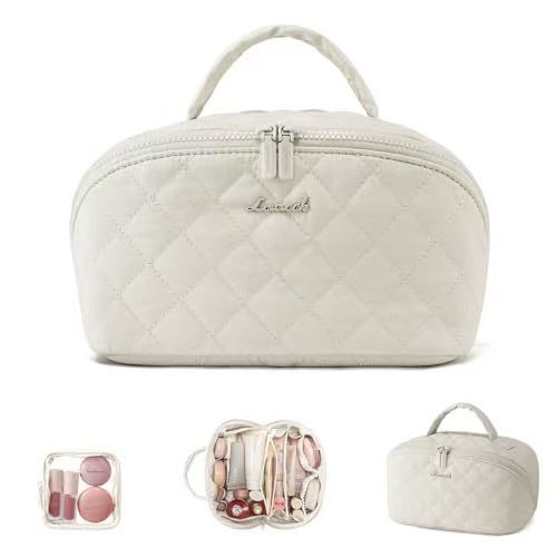 Trousse de maquillage portable grande capacité pour femme