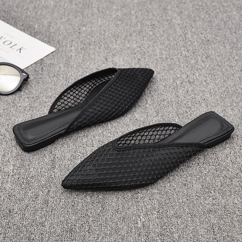 Sandales plates pointues à la mode pour femme