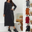 Robe décontractée ample molletonnée pour femme