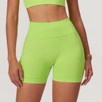 Shorts de yoga taille haute sans couture pour femmes, sculptants et rehausseurs de hanches