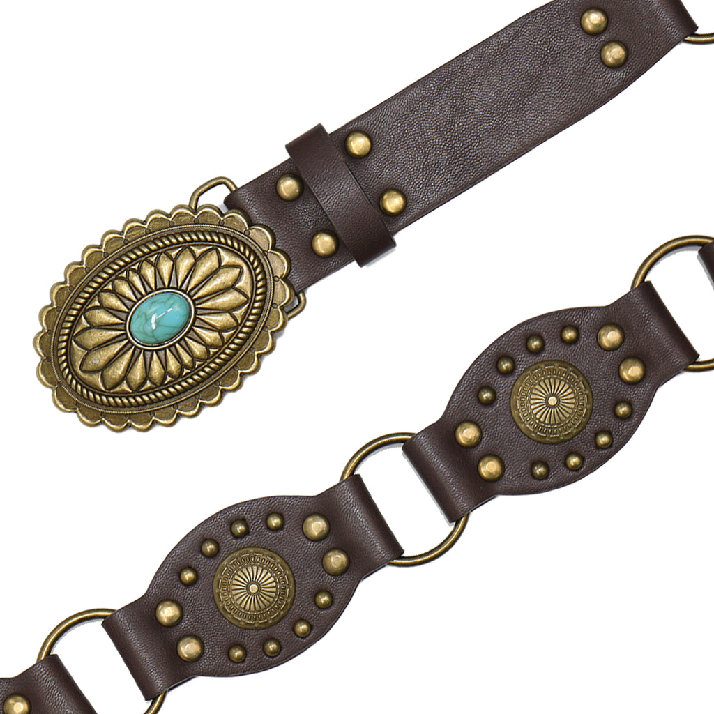 Ceinture creuse rétro européenne style artistique