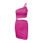 Robe femme avec cordon de serrage, style créateur, coupe ajustée, épaules dénudées