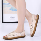 Sandales Évidées Grande Taille pour Femmes Style Coréen Sandales Femmes Enceintes