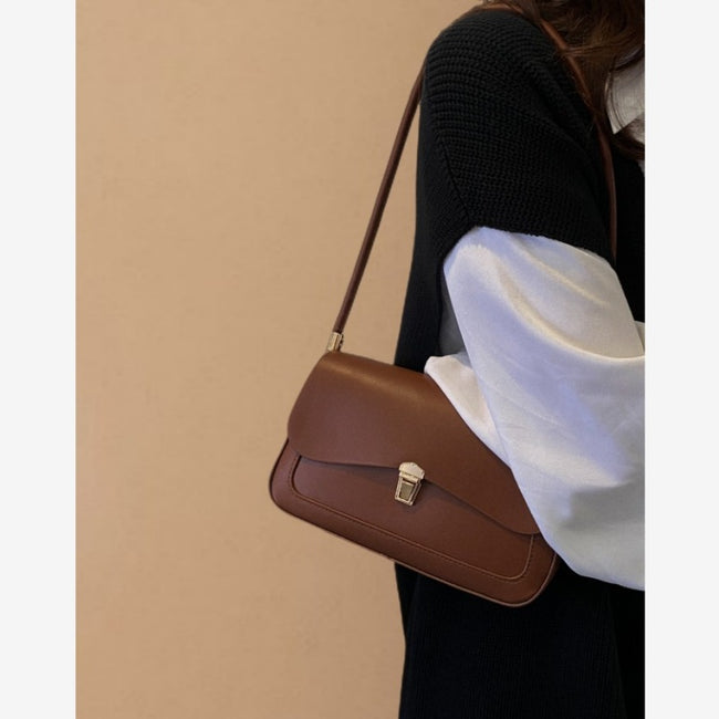 Sac Femme Bandoulière Couleur Unie Simple Main Image