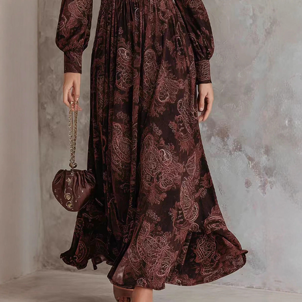 Robe Imprimée Haut de Gamme Tendance Pour Femmes