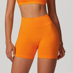 Shorts de yoga taille haute sans couture pour femmes, sculptants et rehausseurs de hanches