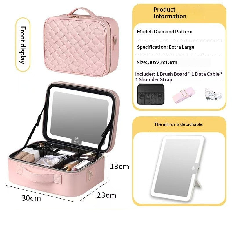 Trousse de Maquillage de Voyage et Portable Haute Capacité Premium